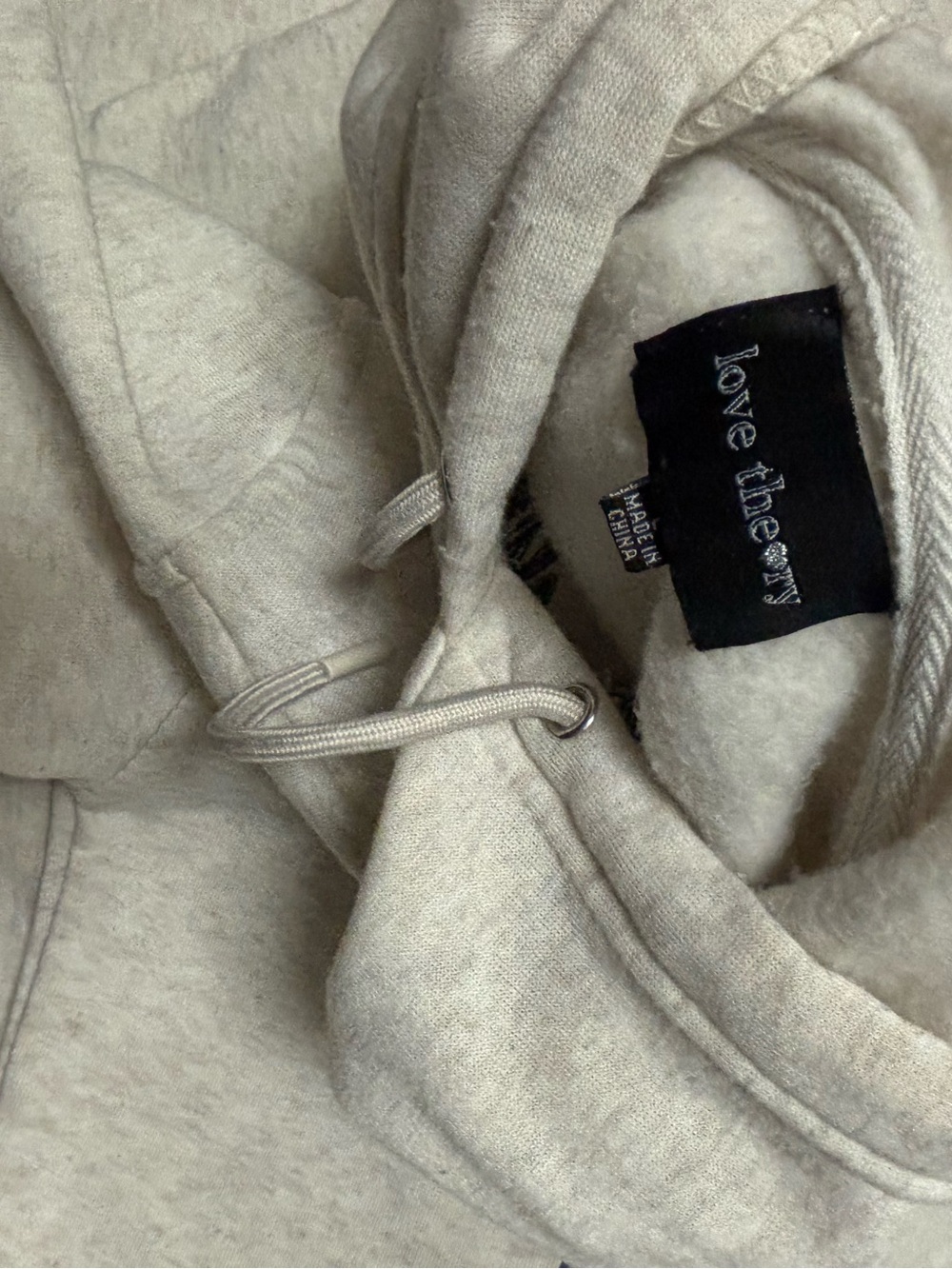 Theory Cream Logo Pullover Hoodie - Women's Scoop/Crew Neck - Picture 5 of 5